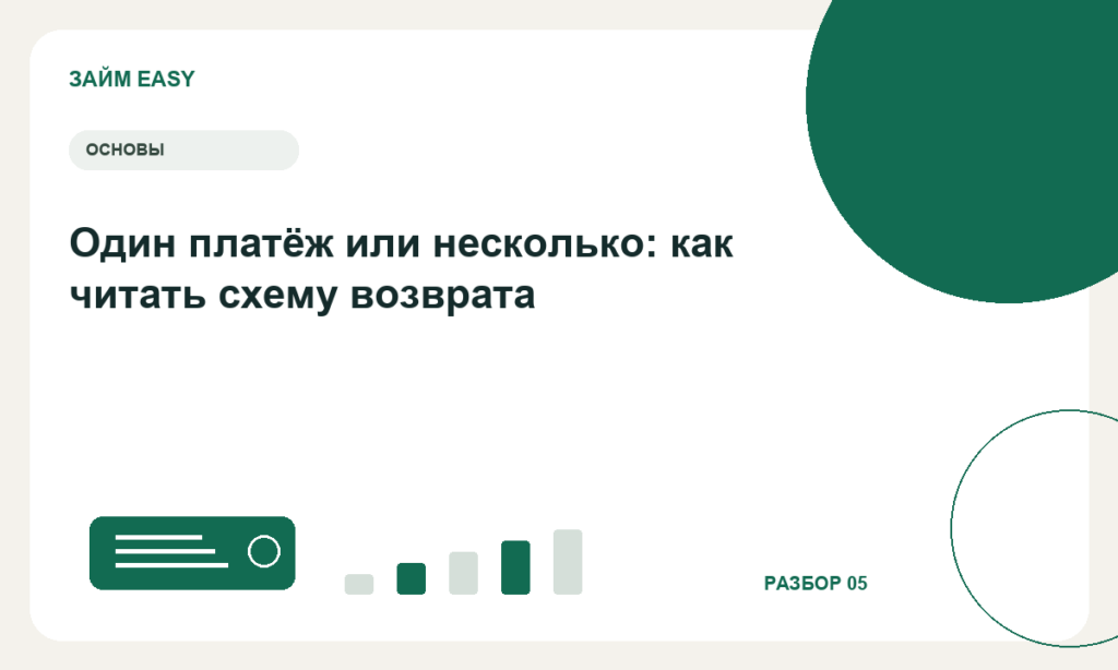 Один платёж или несколько: как читать схему возврата